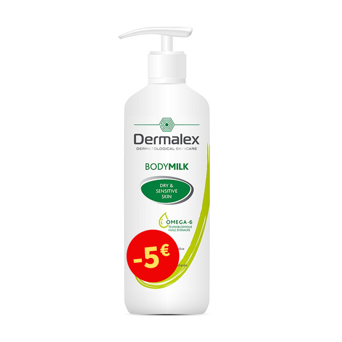 Image of Dermalex Bodymilk - Droge/Gevoelige Huid - 500ml Promo - €5