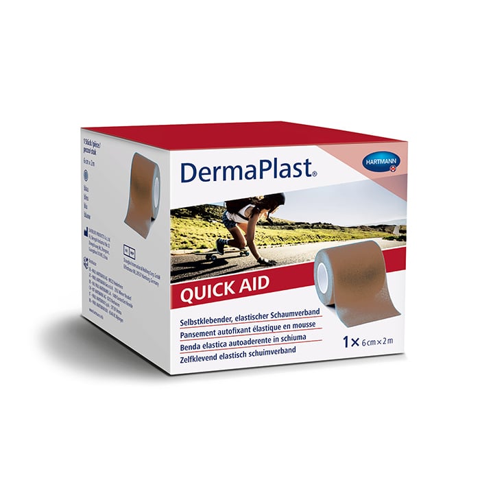 Image of Dermaplast Quick Aid Schuimverband Nude 6cmx2m 1 Rol 