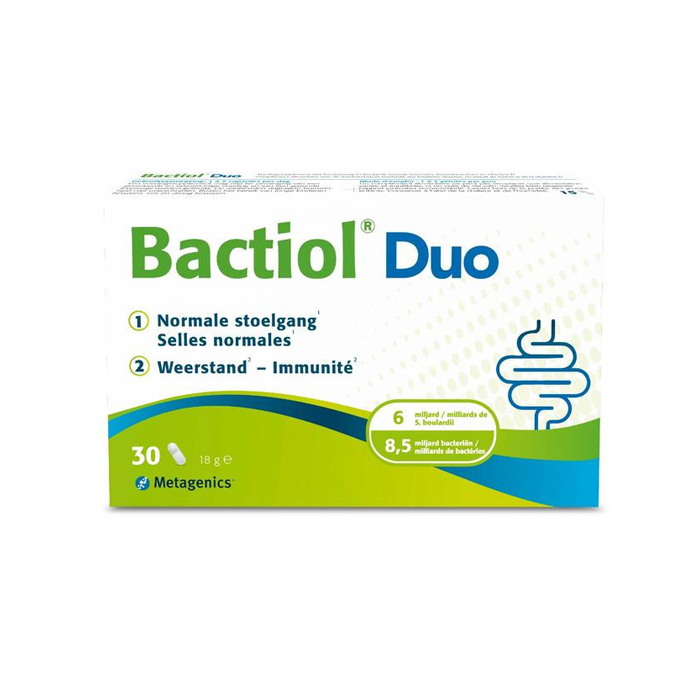Image of Bactiol Duo Normale Stoelgang/ Weerstand 30 Capsules (Vroeger Probactiol Duo) 
