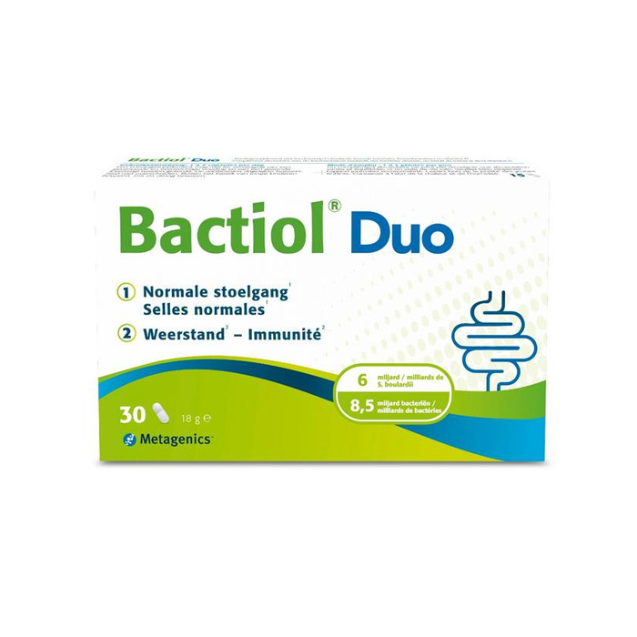 Image of Bactiol Duo Normale Stoelgang/ Weerstand 30 Capsules (Vroeger Probactiol Duo)