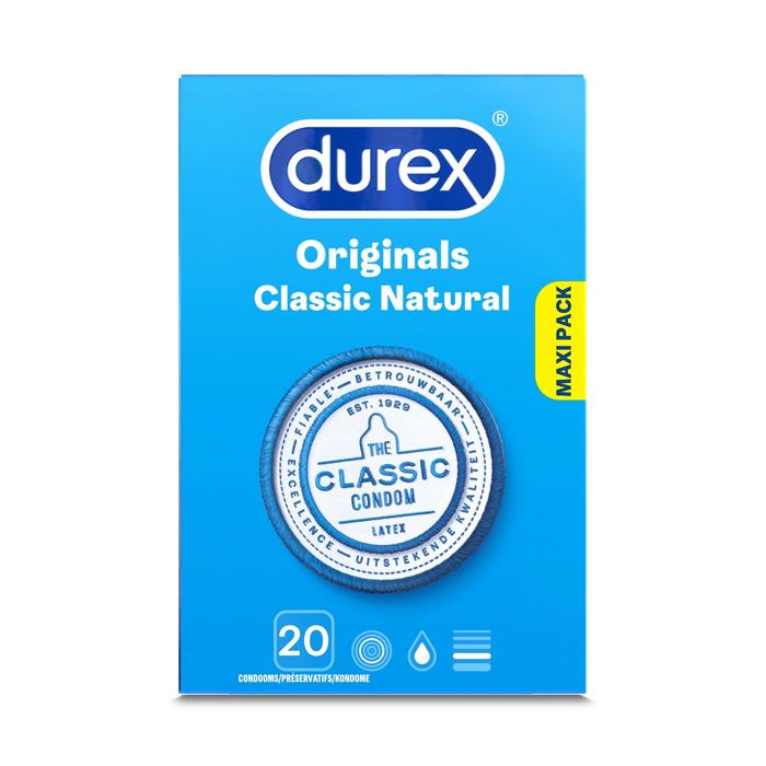 Image of Durex Originals Classic Natural Condooms 20 Stuks 