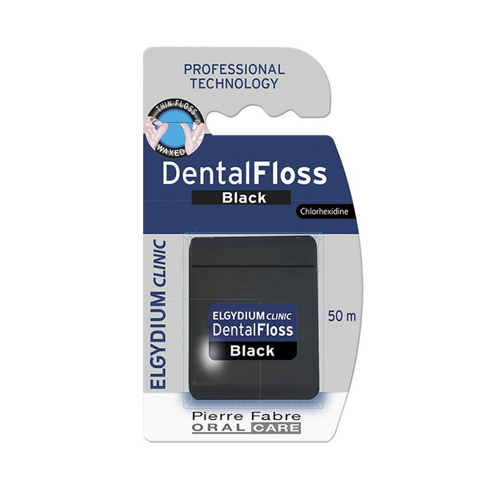 Image of Elgydium Clinic Dental Floss Black 50m 1 Stuk