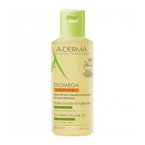 Image of A-Derma Exomega Control Emolliërende Douche Olie 200ml