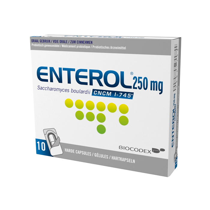 Image of Enterol 250mg 10 Capsules 