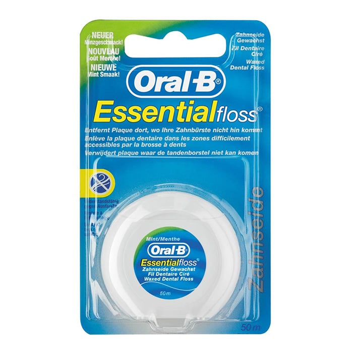 Image of Oral-B Esssential Floss Munt Waxed 50m