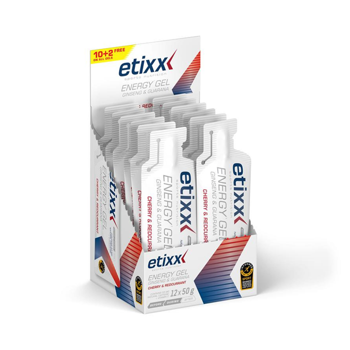 Image of Etixx Energy Gel - Ginseng &amp; Guarana - 12x50g