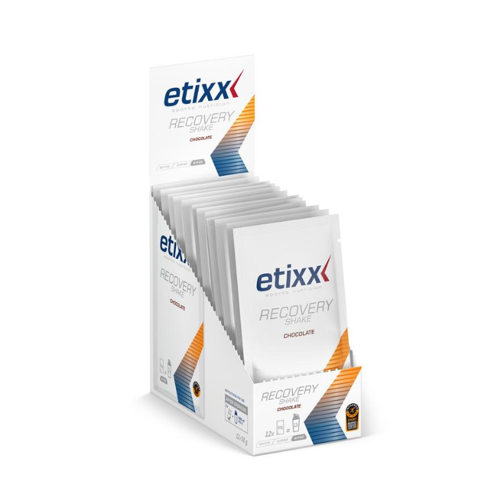 Image of Etixx Recovery Shake Chocolate 12x50g