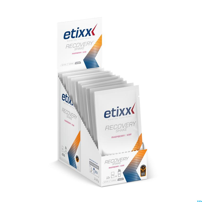 Image of Etixx Recovery Shake - Framboos/ Kiwi - 12x50g