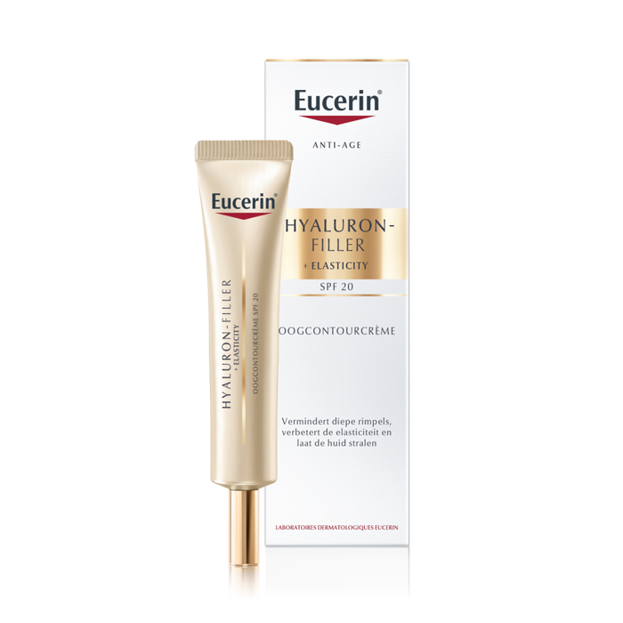 Image of Eucerin Hyaluron-Filler + Elasticity Anti-Age Oogcontour Crème SPF20 15ml 
