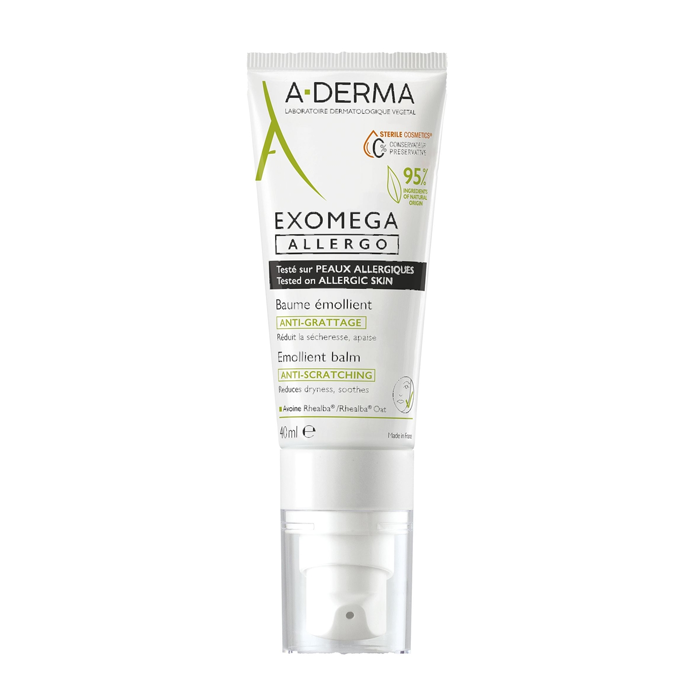 Image of A-Derma Exomega Allergo Emolliërende Balsem Tegen Krabben 40ml 
