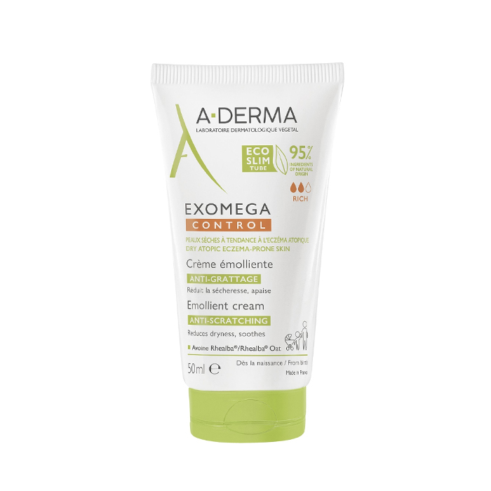 Image of A-Derma Exomega Control Emolliërende Crème Tegen Krabben 50ml 