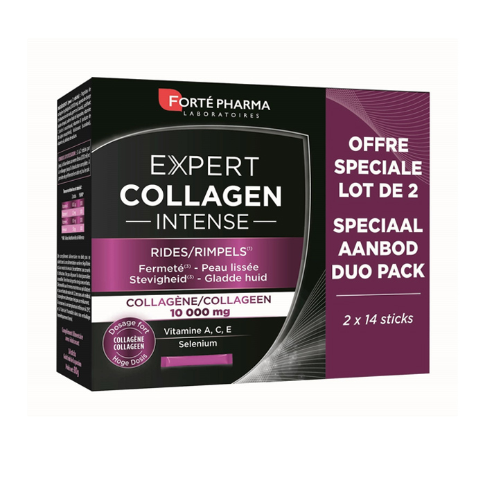 Image of Forté Pharma Expert Collagen Intense Rimpels Duopack 2x14 Sticks 