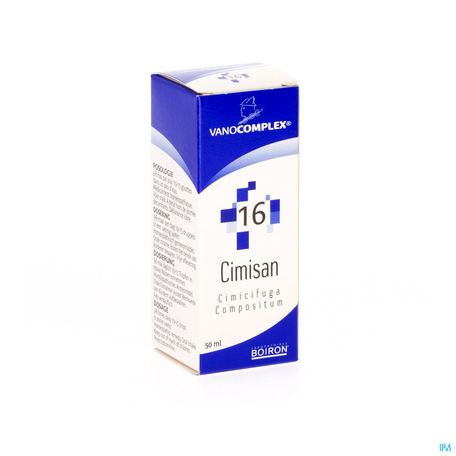 Image of Vanocomplex N16 Cimisan Gutt 50ml Unda 
