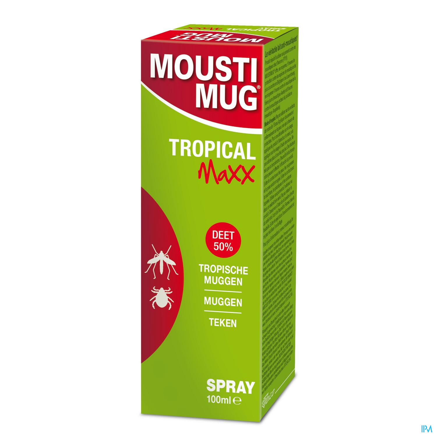 Image of Moustimug Tropical Maxx 50% DEET Spray 100ml 
