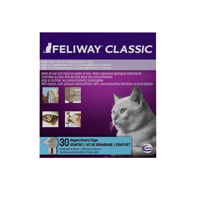 Image of Feliway Classic Startset Verdamper + Navulling 1 Maand 48ml 