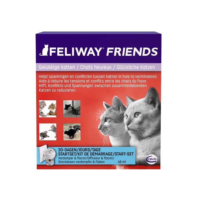 Image of Feliway Friends Startset Verdamper + Navulling 1 Maand 48ml 