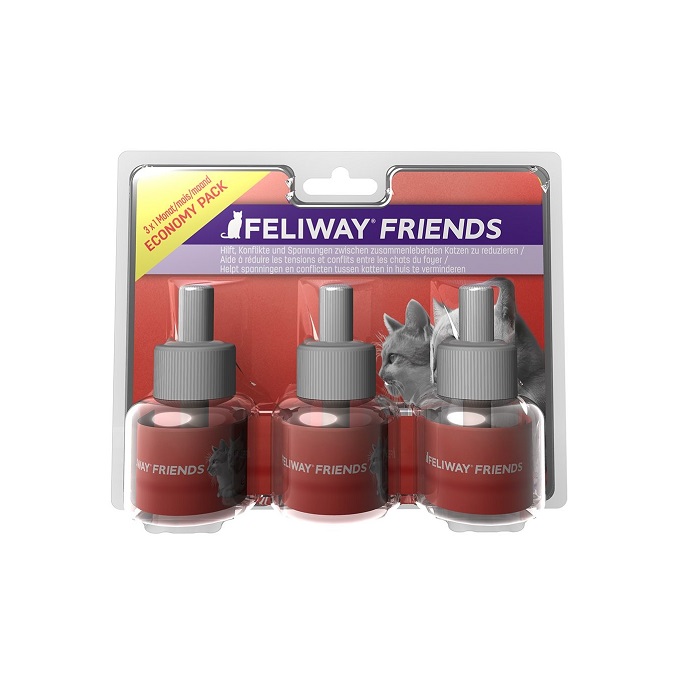 Image of Feliway Friends Navulling ECONOMY PACK 3 Maanden - 3x48ml 