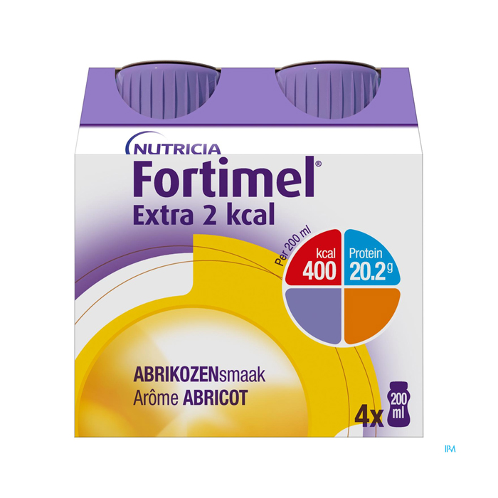 Image of Fortimel Extra 2kcal Abrikoos 4x200ml 