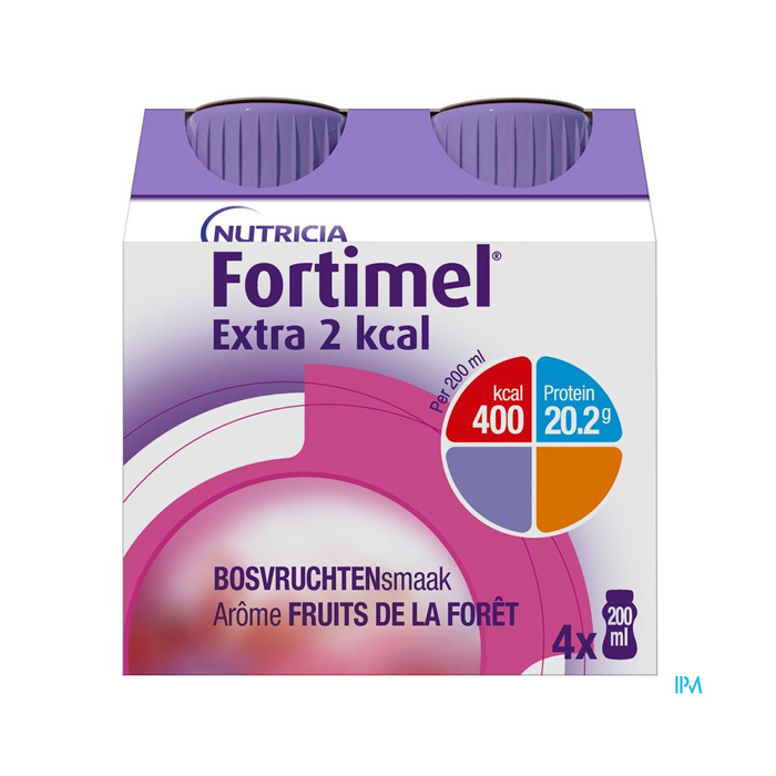 Image of Fortimel Extra 2kcal Bosvruchten 4x200ml 