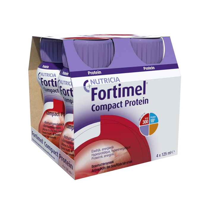 Image of Fortimel Compact Protein Bosvruchten 4x125ml 