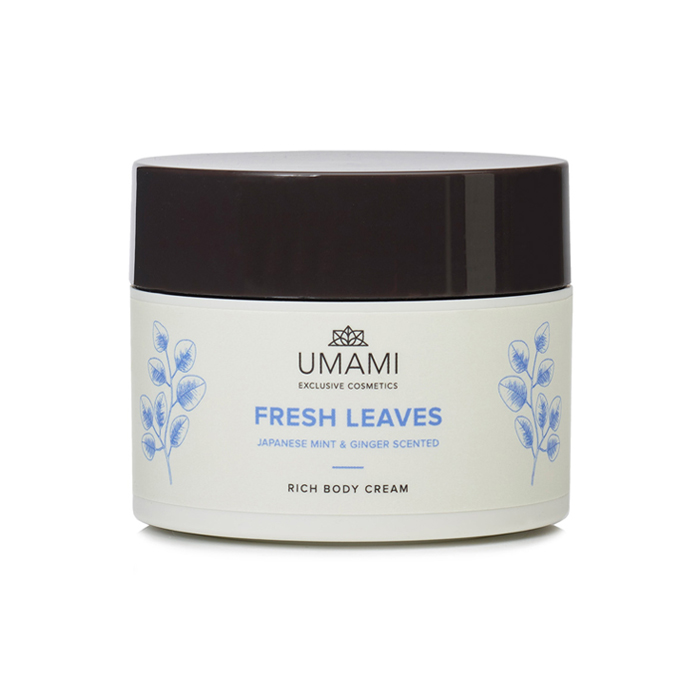 Image of Umami Fresh Leaves Rijke Body Cream Japanse Munt &amp; Gember 250ml