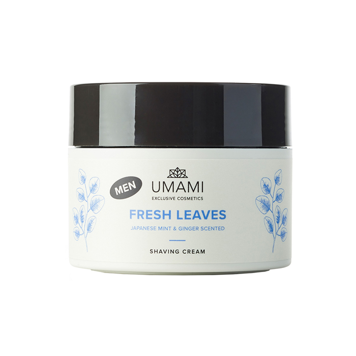 Image of Umami Fresh Leaves Scheercrème Japanse Munt &amp; Gember 250ml 