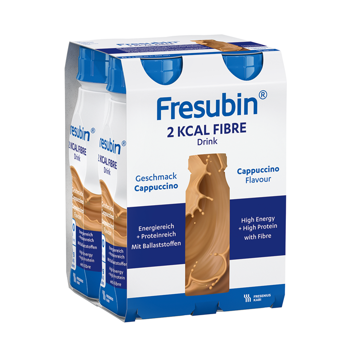 Image of Fresubin 2KCAL Fibre Drink - Cappuccino - 4x200ml