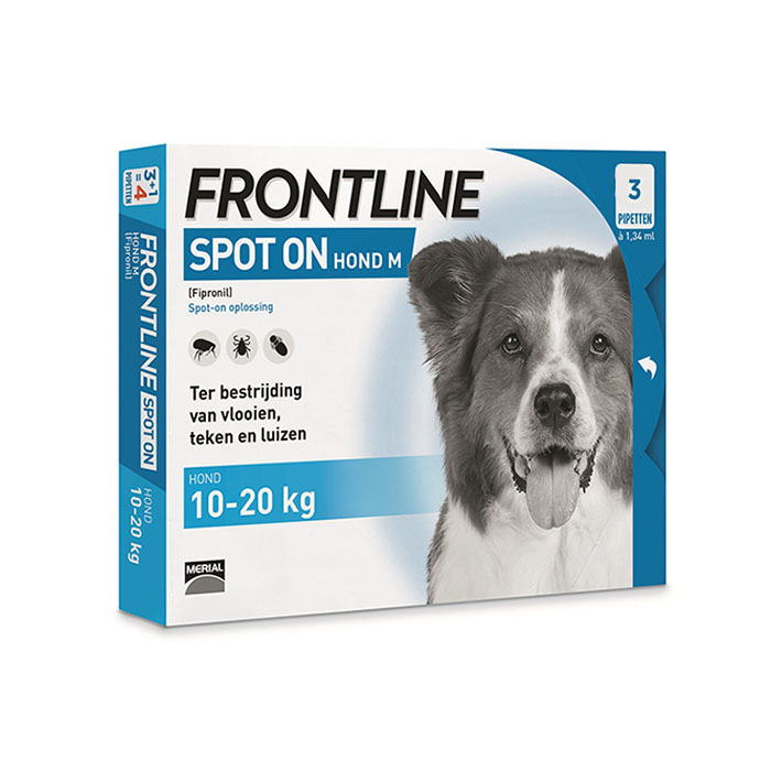 Image of Frontline Spot-On Hond 10-20kg Vlooien/ Teken 3x1,34ml