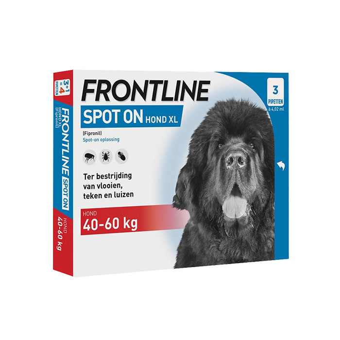 Image of Frontline Spot-On Hond 40-60kg Vlooien/ Teken 3x4,02ml 