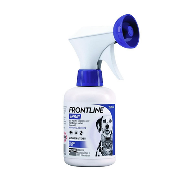 Image of Frontline Spray Vlooien &amp; Teken Kat/Hond 250ml 