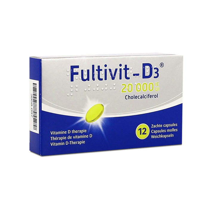 Image of Fultivit-D3 20000IE 12 Zachte Capsules