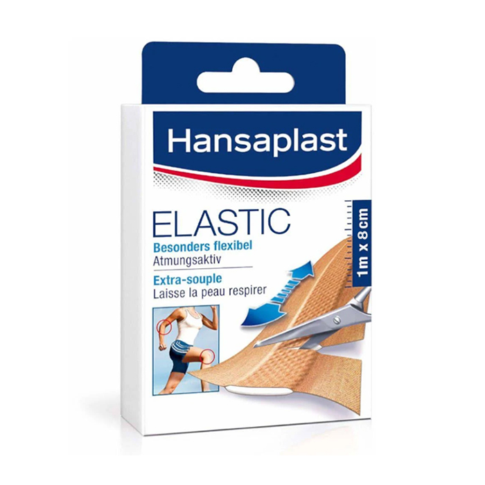 Image of Hansaplast Elastic Pleister Extra Soepel 1mx8cm