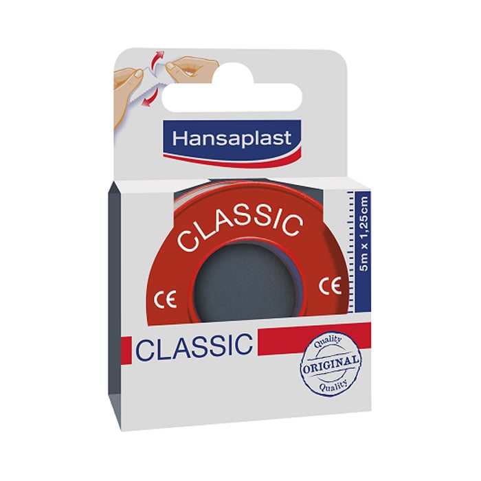 Image of Hansaplast Hechtpleister Classic 5mx1,25cm 1 Rol