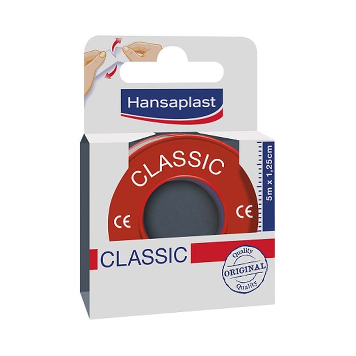 Image of Hansaplast Hechtpleister Classic 5mx1,25cm 1 Rol 