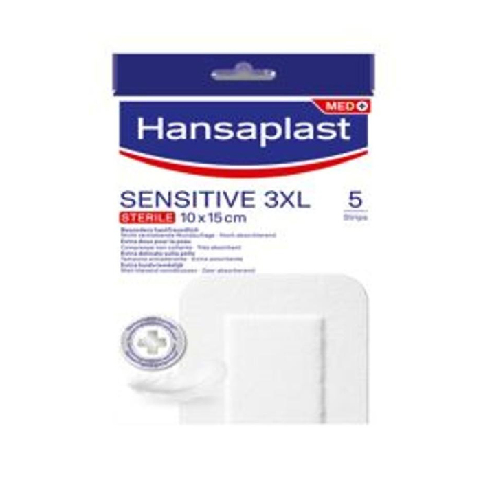 Image of Hansaplast Sensitive 3XL Steriele Pleisters - 10x15cm 5 Stuks