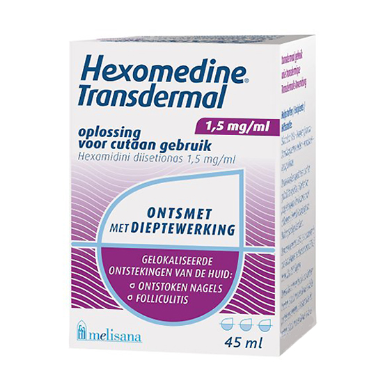 Image of Hexomedine Transdermaal Oplossing 45ml