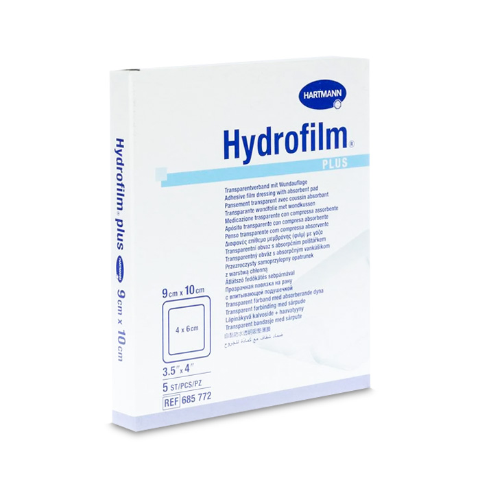 Image of Hydrofilm Plus Transparant Wondverband - 9cmx10cm - 5 Stuks 