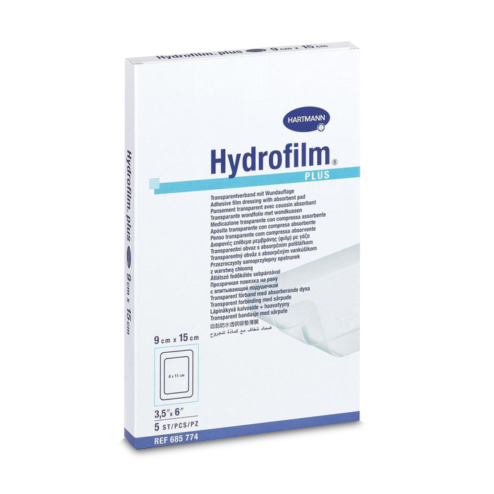 Image of Hydrofilm Plus Transparant Wondverband - 9cmx15cm - 5 Stuks