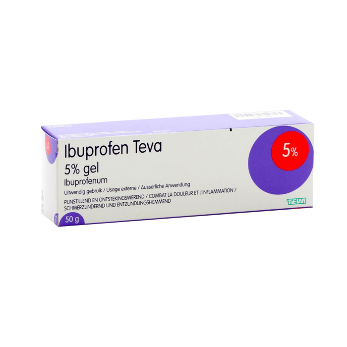 Image of Ibuprofen Teva 5% Gel 50g 