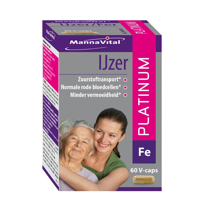 Image of MannaVital Ijzer Platinum 60 V-Capsules