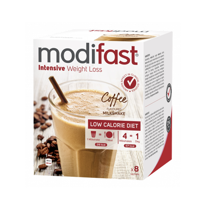 Image of Modifast Intensive Milkshake Koffie 8x55g 