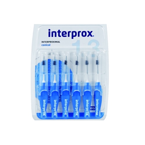 Image of Interprox Premium Brush Interdentaal Conisch Blauw 3,5-6mm 6 Stuks