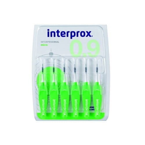 Image of Interprox Micro Interdentale Borsteltjes Groen 2,4mm 6 Stuks 