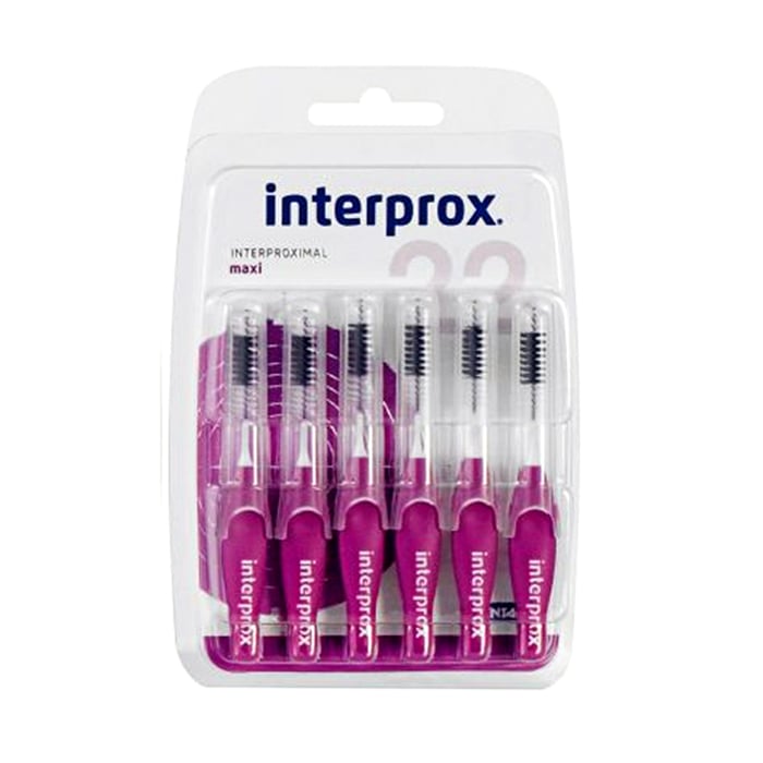 Image of Interprox Maxi Interdentaal Paars 6mm 6 Stuks 