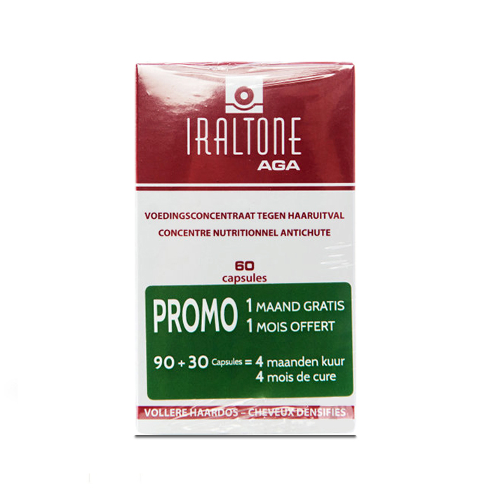 Image of Iraltone AGA Anti-Haaruitval Duopack PROMO 2x60 Capsules NF