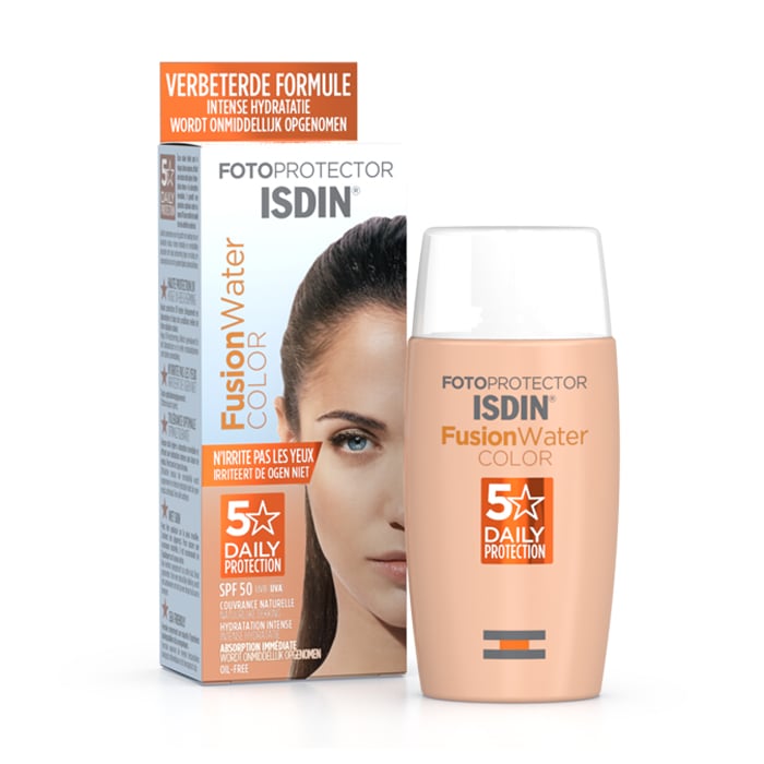 Image of Isdin Fotoprotector Fusion Water 5 Star Color SPF50 50ml 