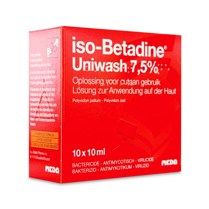 Image of Iso-Betadine Uniwash 7,5% Zeep 10x10ml