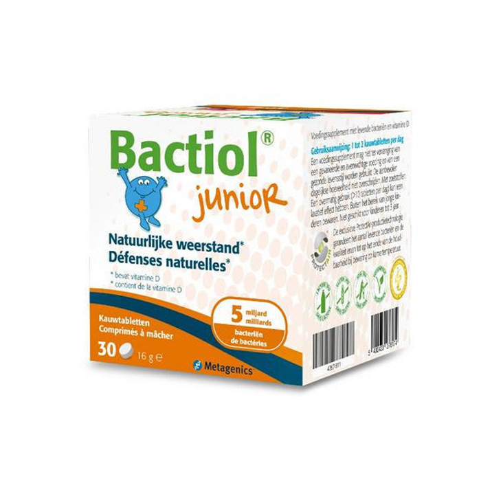 Image of Bactiol Junior Natuurlijke Weerstand 30 Kauwtabletten (Vroeger Probactiol Junior)