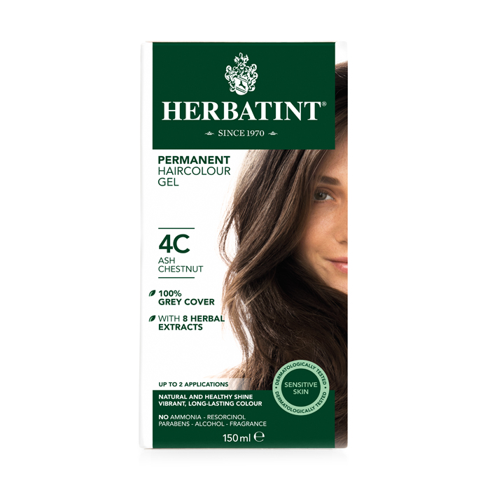 Image of Herbatint 4C Permanente Haarkleuring - As-Kastanje 150ml 