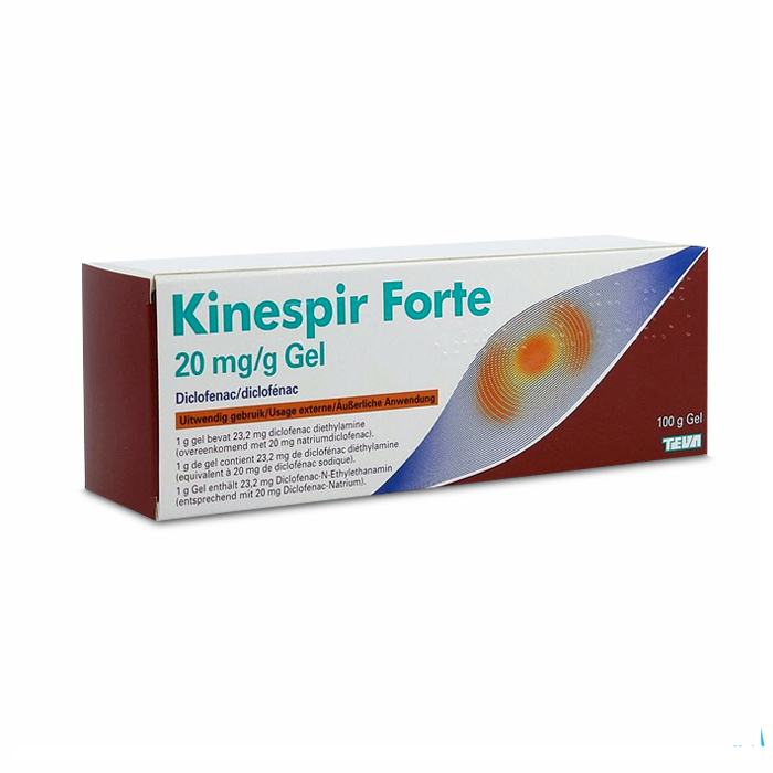 Image of Kinespir Forte 20mg/g Gel 100g